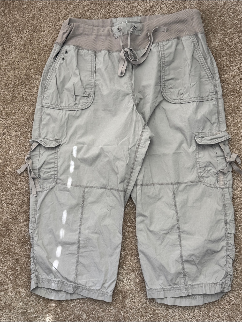 Grey y2k cargo capris